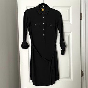 NWT Eddie Bauer Black Button Sleeveless Dress Size XS